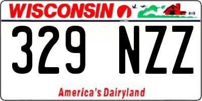 WI license plate 329NZZ