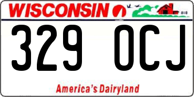 WI license plate 329OCJ