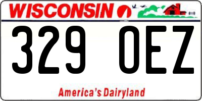 WI license plate 329OEZ