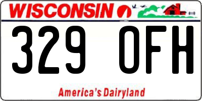WI license plate 329OFH