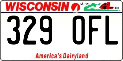 WI license plate 329OFL