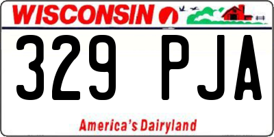 WI license plate 329PJA