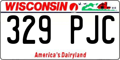 WI license plate 329PJC