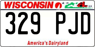 WI license plate 329PJD