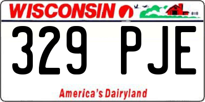WI license plate 329PJE