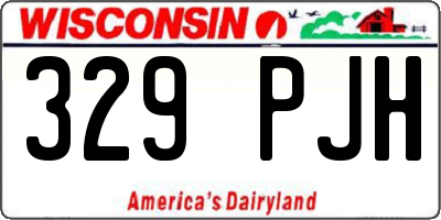 WI license plate 329PJH