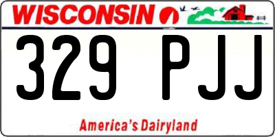WI license plate 329PJJ