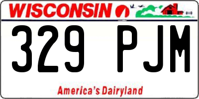 WI license plate 329PJM