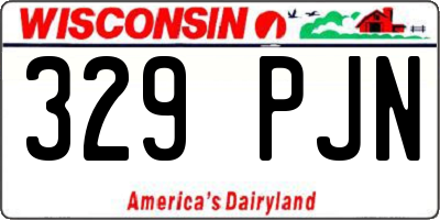 WI license plate 329PJN