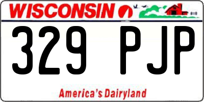 WI license plate 329PJP