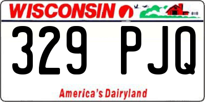 WI license plate 329PJQ