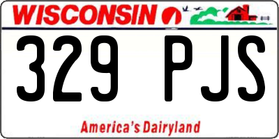 WI license plate 329PJS