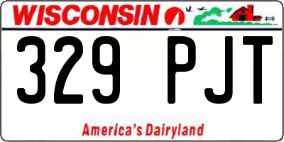 WI license plate 329PJT