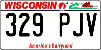 WI license plate 329PJV
