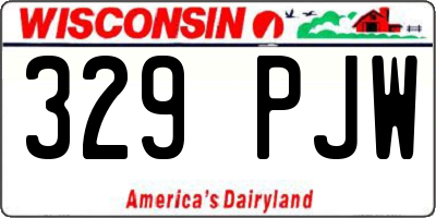 WI license plate 329PJW