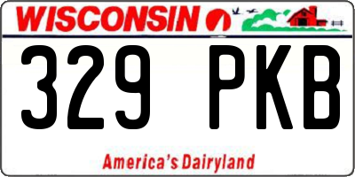 WI license plate 329PKB