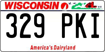 WI license plate 329PKI