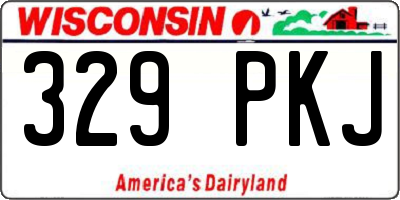WI license plate 329PKJ