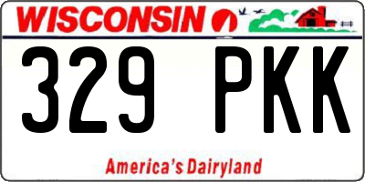 WI license plate 329PKK