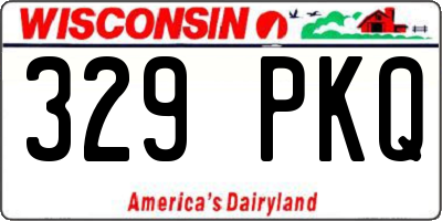WI license plate 329PKQ
