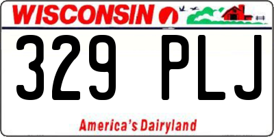 WI license plate 329PLJ