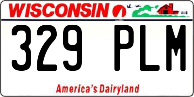 WI license plate 329PLM