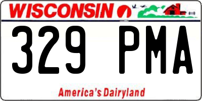 WI license plate 329PMA