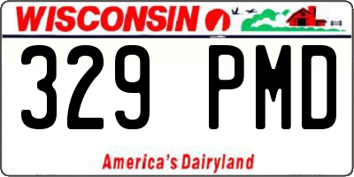 WI license plate 329PMD