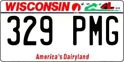 WI license plate 329PMG