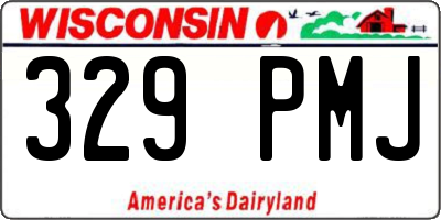 WI license plate 329PMJ
