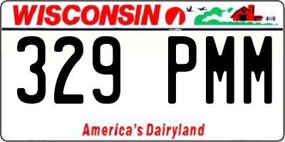 WI license plate 329PMM