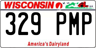 WI license plate 329PMP