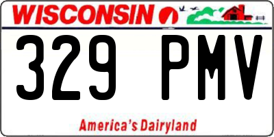 WI license plate 329PMV
