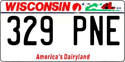 WI license plate 329PNE
