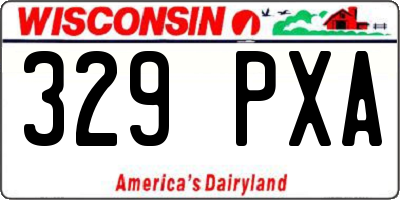 WI license plate 329PXA
