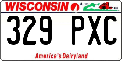 WI license plate 329PXC