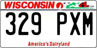 WI license plate 329PXM