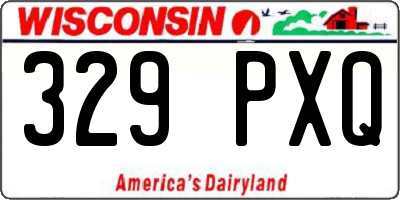 WI license plate 329PXQ