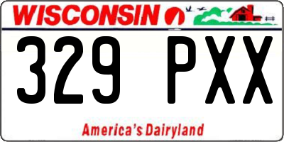 WI license plate 329PXX