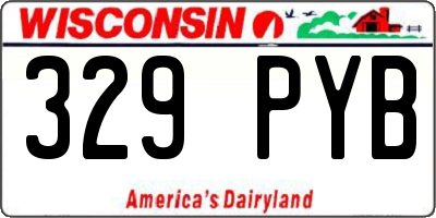 WI license plate 329PYB