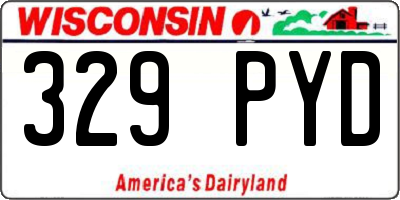WI license plate 329PYD