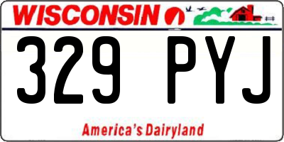 WI license plate 329PYJ