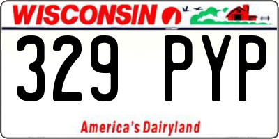 WI license plate 329PYP