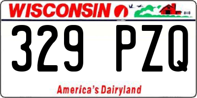 WI license plate 329PZQ
