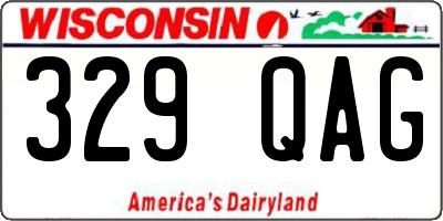 WI license plate 329QAG