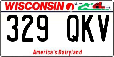 WI license plate 329QKV