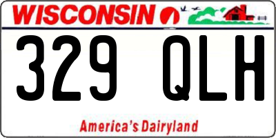 WI license plate 329QLH