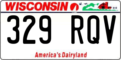 WI license plate 329RQV