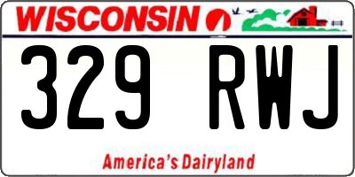 WI license plate 329RWJ