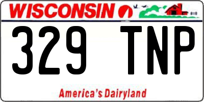 WI license plate 329TNP